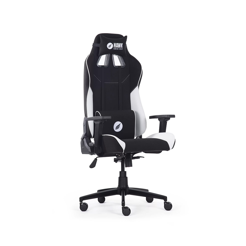 Hawk Gaming Chair Fab C5 Siyah-Beyaz Kumaş Oyuncu Koltuğu