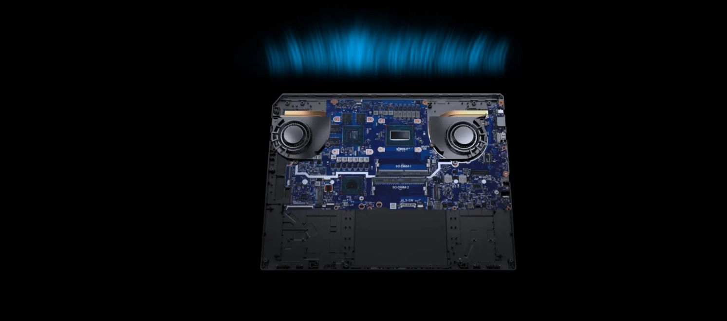 ASUS TUF Gaming F16 2. nesil ark akışlı fanlar