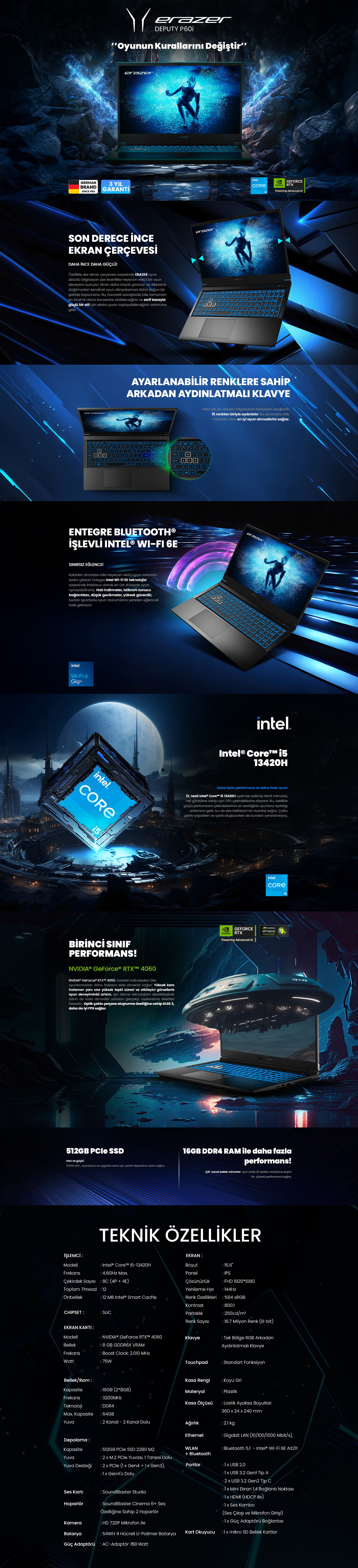 ERAZER Deputy P60i 4060 Intel® Core™ i5