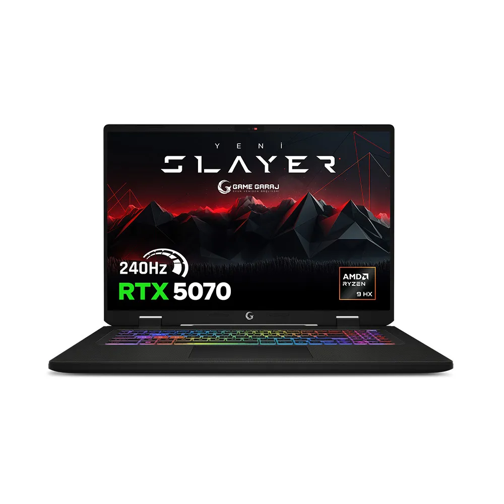 Game Garaj Slayer R9M3D XL-5070 AMD Ryzen 9 9955HX3D RTX5070 17" QHD+ 240Hz FreeDos Oyuncu Laptop