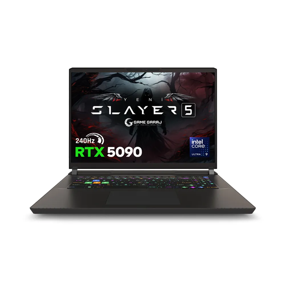 Game Garaj Slayer5 9XL-5090 Intel Ultra 9 275HX RTX5090 17" QHD+ FreeDos 240Hz Oyuncu Laptop