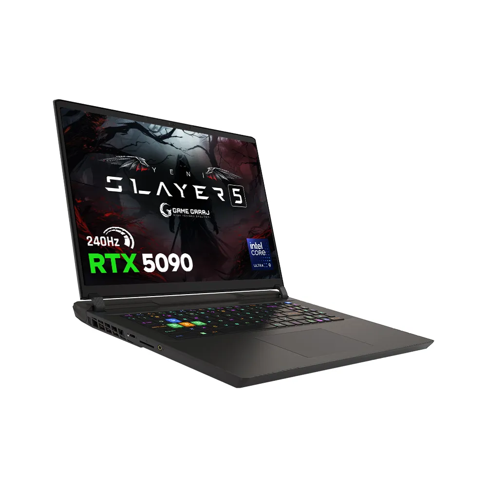 Game Garaj Slayer5 9XL-5090 Intel Ultra 9 275HX RTX5090 17" QHD+ FreeDos 240Hz Oyuncu Laptop