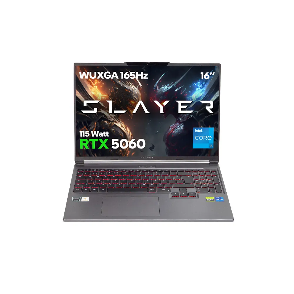 Game Garaj Slayer X5T-5060 Intel Core i5 14450HX RTX5060 16" 165Hz WUXGA FreeDos Oyuncu Laptop