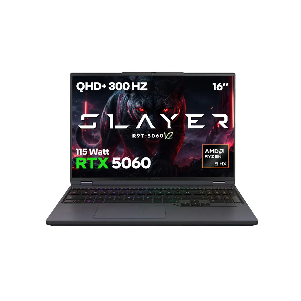 Game Garaj Slayer  R9T-5060 V2 AMD Ryzen 9 8945HX RTX5060 16" 300Hz QHD+ FreeDOS Oyuncu Laptop