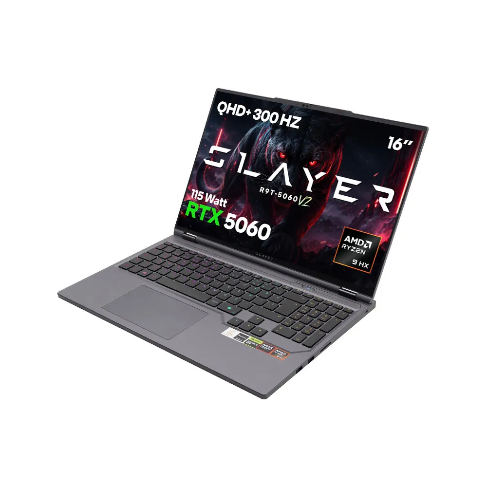 Game Garaj Slayer  R9T-5060 V2 AMD Ryzen 9 8945HX RTX5060 16" 300Hz QHD+ FreeDOS Oyuncu Laptop