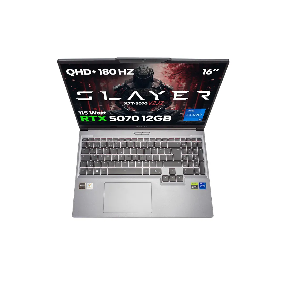 Game Garaj Slayer X7T-5070 V2.12 Intel Core i7 14650HX RTX5070 12GB 16" 180Hz QHD+ FreeDOS Oyuncu Laptop