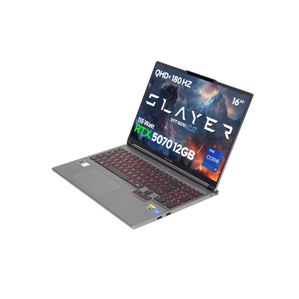 Game Garaj Slayer X9T-5070 V2.12 I9-14900HX RTX5070 12GB 16" 180Hz QHD+ FreeDos Oyuncu Laptop