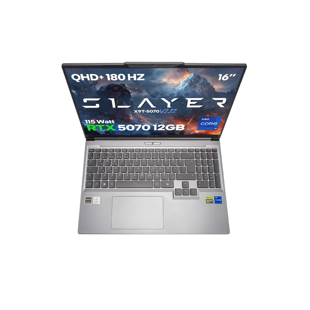 Game Garaj Slayer X9T-5070 V2.12 I9-14900HX RTX5070 12GB 16" 180Hz QHD+ FreeDos Oyuncu Laptop