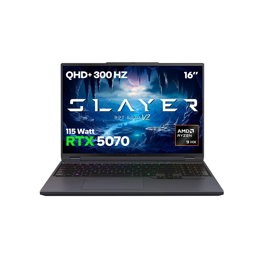 Game Garaj Slayer R9T-5070 V2 AMD Ryzen 9 8945HX RTX5070 16" 300Hz QHD FreeDos Oyuncu Laptop