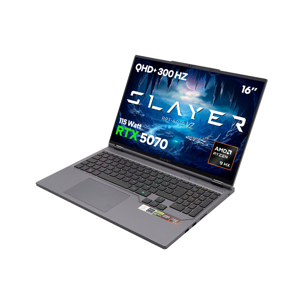 Game Garaj Slayer R9T-5070 V2 AMD Ryzen 9 8945HX RTX5070 16" 300Hz QHD FreeDos Oyuncu Laptop