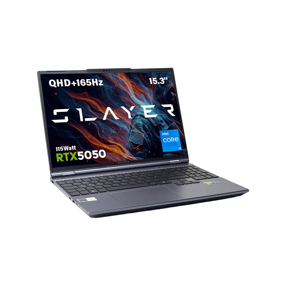 Game Garaj Slayer X5T2-5050 Intel Core i5 14450HX RTX5050 15.3" 165Hz QHD+ FreeDos Oyuncu Laptop