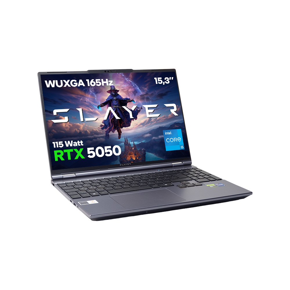 Game Garaj Slayer X5T2-5050 Intel Core i5 14450HX RTX5050 15.3" 165Hz WUXGA FreeDos Oyuncu Laptop
