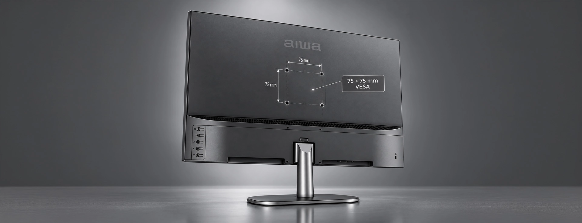 AIWA MF2219-B 75 x 75 mm VESA desteği