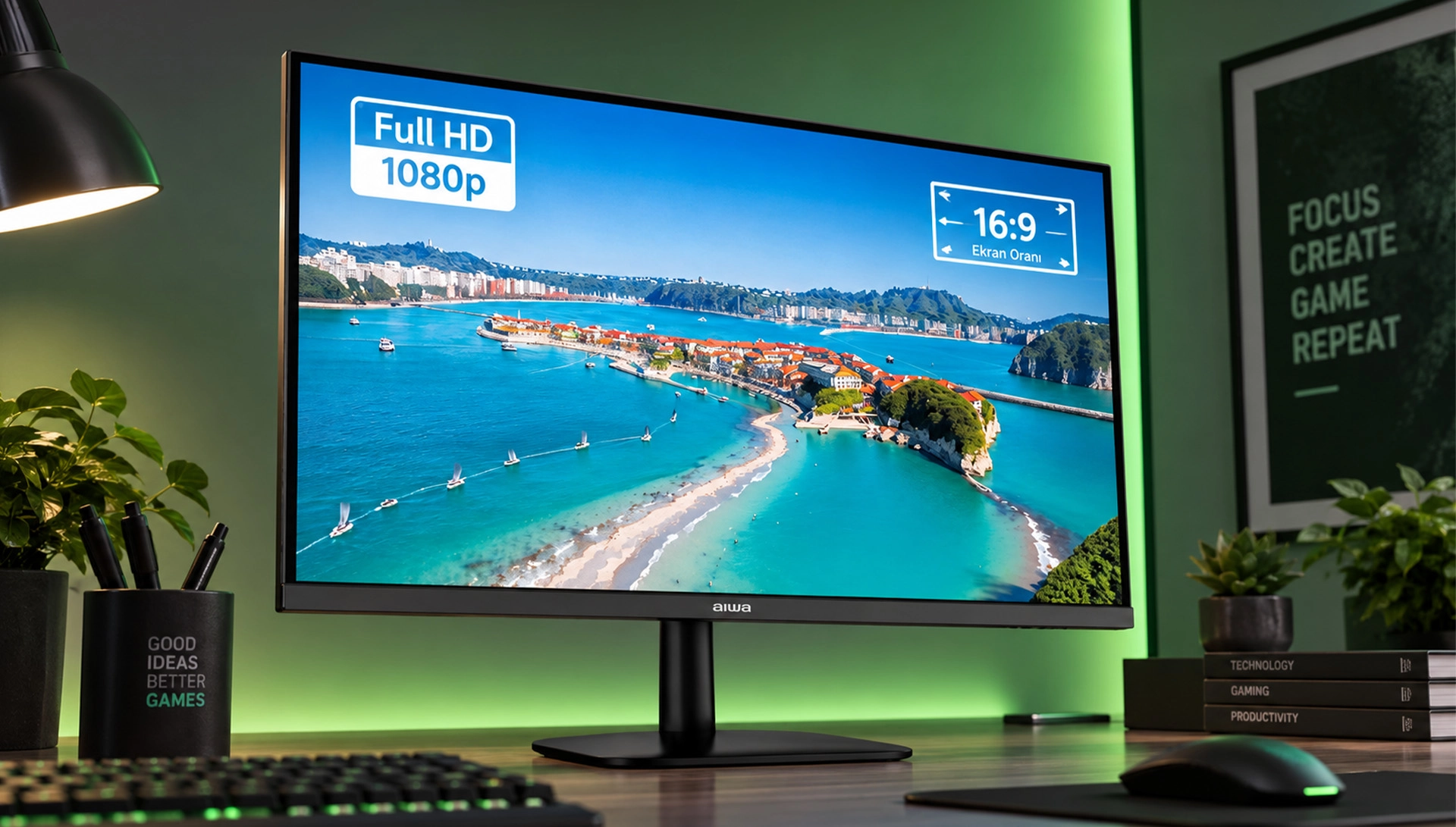 AIWA MF2457-B Full HD 1920 x 1080 görüntü