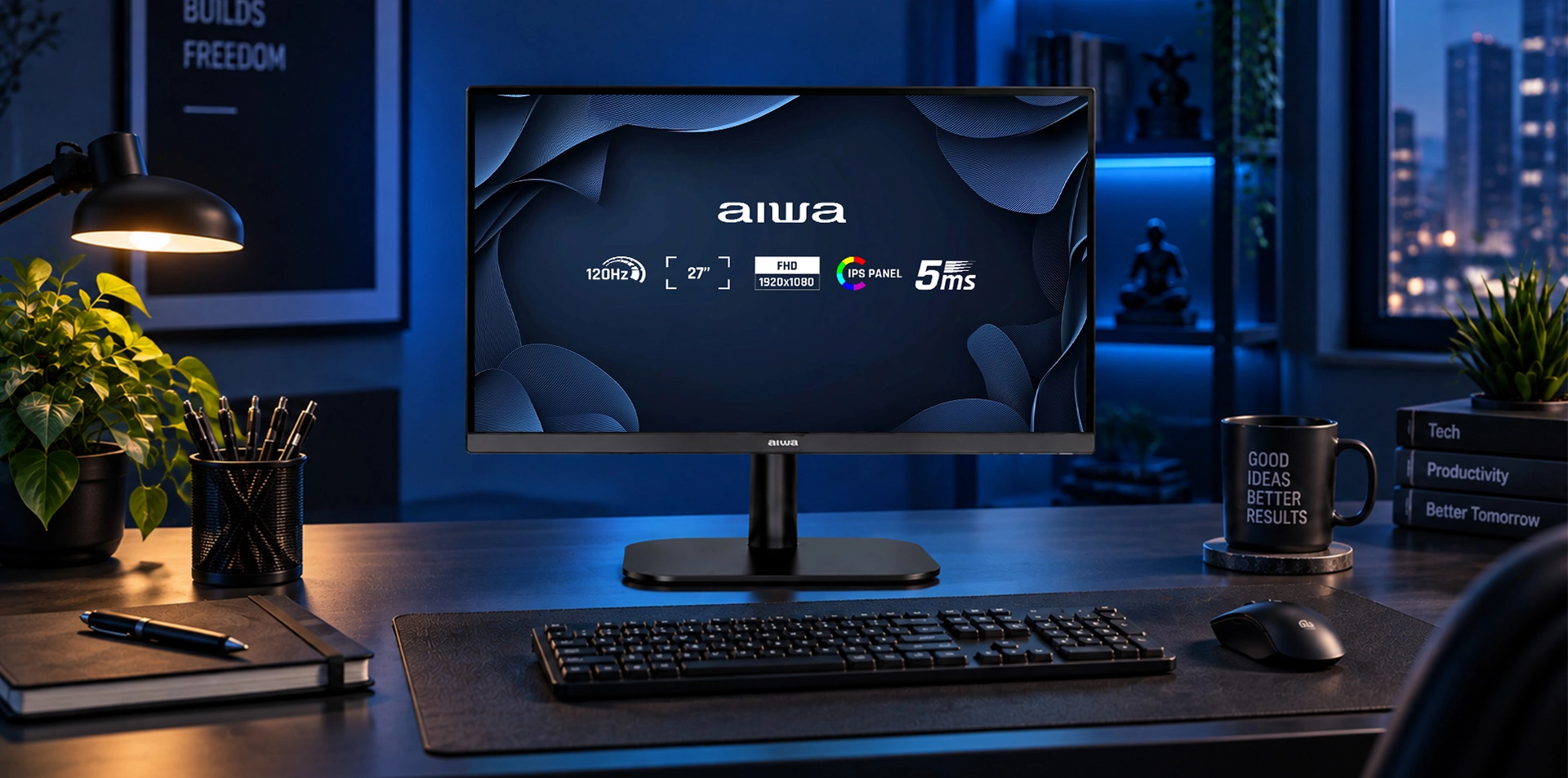 AIWA MF2757-B 27 inç 120 Hz 5 ms Full HD monitör masaüstü görseli