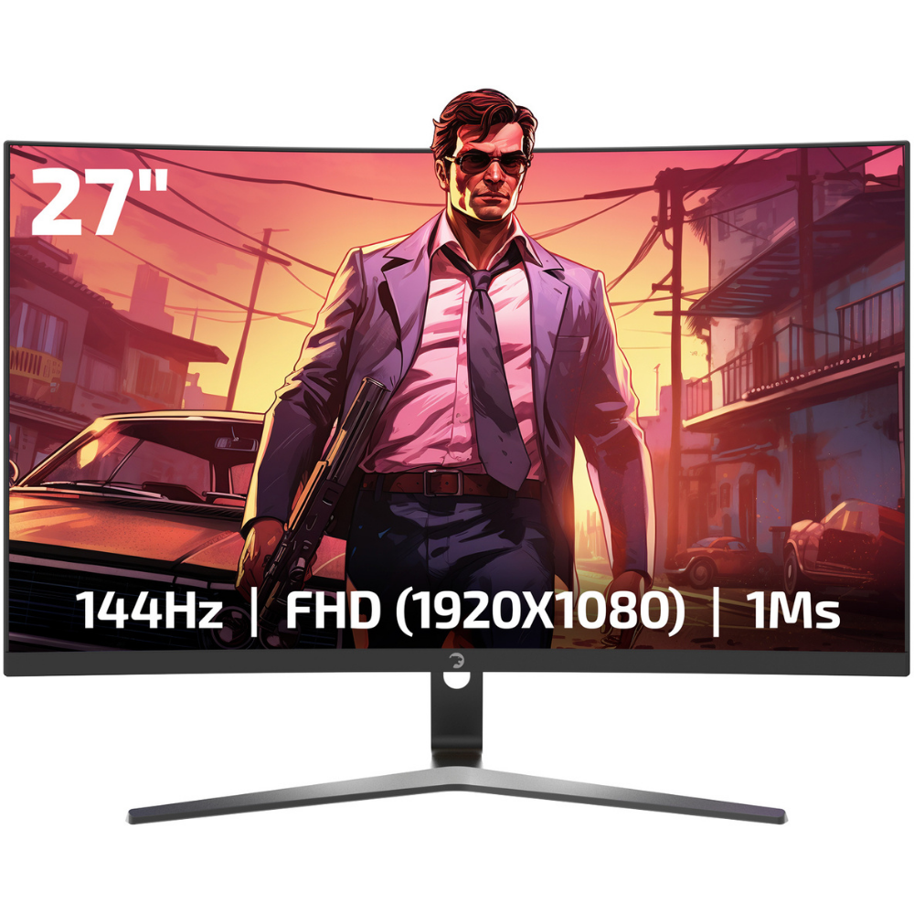 GamePower 27'' VIVID F20 RGB Curved 144Hz 1ms VA Siyah Gaming Monitör