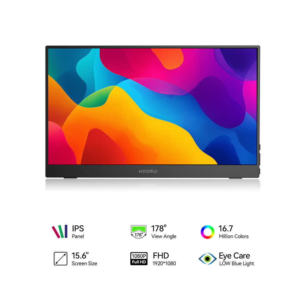 Koorui 15.6" E1511A IPS Type-C Taşınabilir Monitör