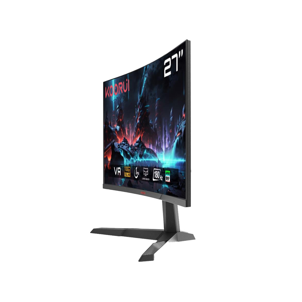 Koorui 27" 27E6CA 180Hz 1ms VA FHD Curved Gaming Monitör
