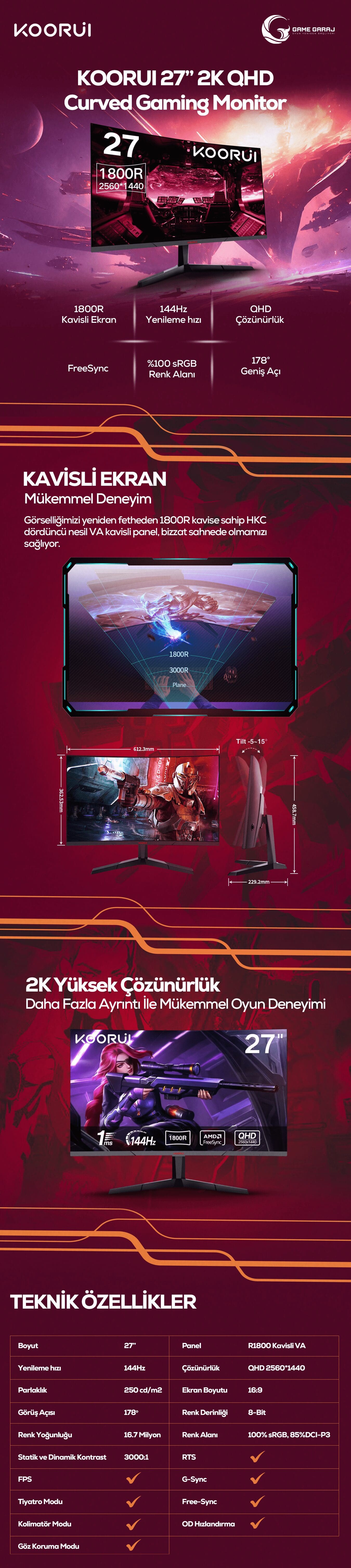 Gaming Monitör