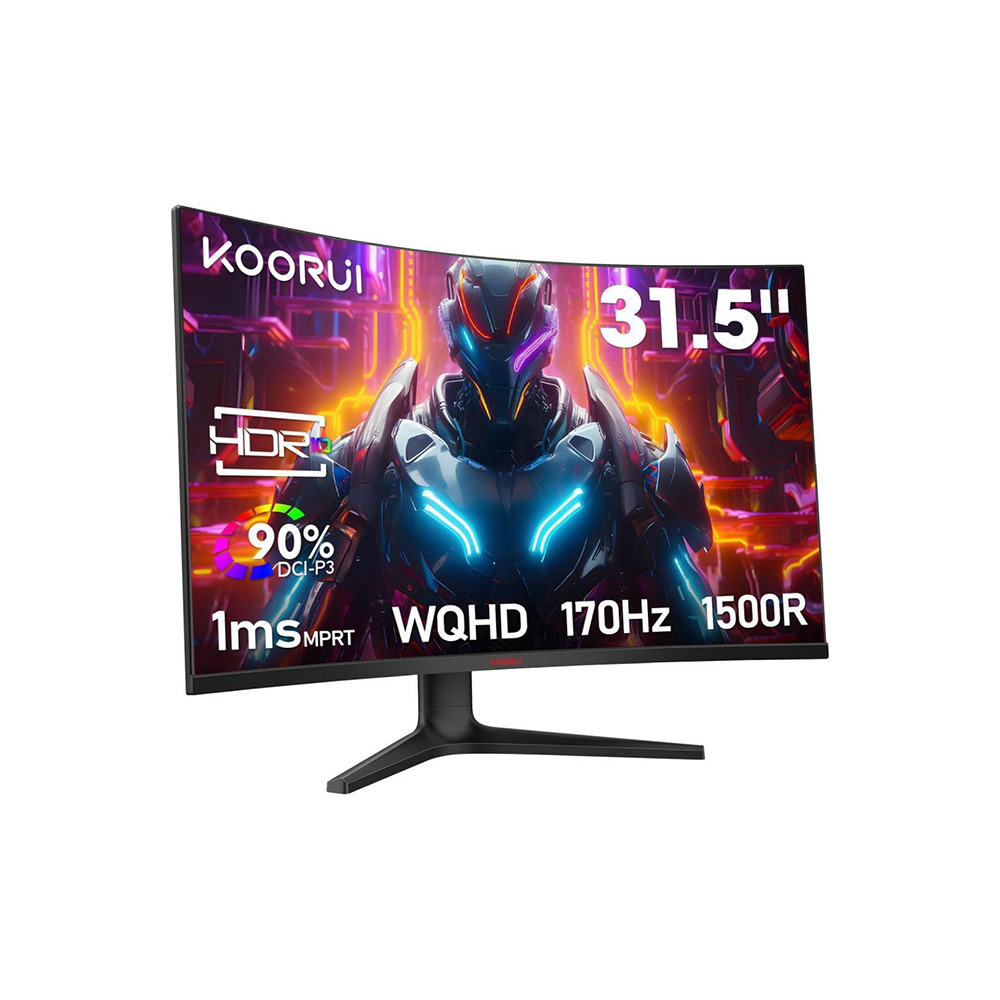 Koorui 31.5" 32E6QC 170Hz 1ms VA QHD Curved Gaming Monitör