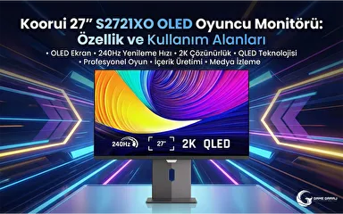 Koorui 27'' S2721XO Oled Oyuncu Monitörü Özellikleri