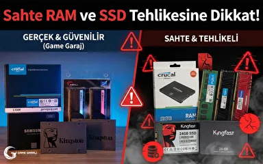 Sahte RAM ve SSD Tehlikesine Dikkat!