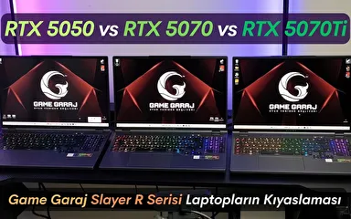 RTX 5050 vs RTX 5070 vs RTX 5070Ti Laptop Kıyaslaması