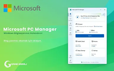 Microsoft PC Manager: Windows Bilgisayarınızı Hızlandırın