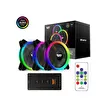 DF DR12 Pro 3pin ARGB 3x12cm 3'lü Kasa Fan Paketi