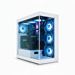 AIGO DS900 Beyaz 850W 80+ Bronze ARGB Mid Tower Kasa