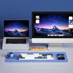 AIGO A108 Starry Blue İngilizce Q Mekanik Klavye Blue Switch Oyuncu Klavyesi