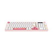 Hawk Gaming HK258 Membrane LCD RGB Kablosuz Beyaz Pembe Gaming Klavye