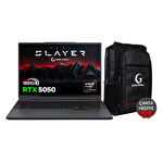 Game Garaj Slayer R9T-5050 AMD Ryzen 9 7845HX 16GB RAM 1TB SSD RTX5050 16" 180Hz QHD FreeDos Oyuncu Laptop