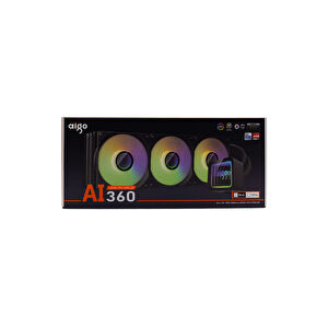 AIGO AI360 ARGB 360mm Siyah Sıvı Soğutucu