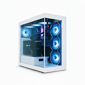 AIGO DS900 Beyaz 850W 80+ Bronze ARGB Mid Tower Kasa
