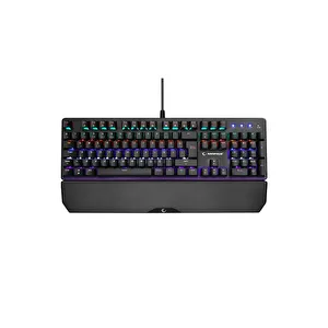 Hawk Gaming HK258 Membrane LCD RGB Kablosuz Siyah Gaming Klavye