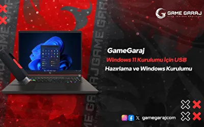 Windows 11 Kurulumu İçin USB Hazırlama ve Windows Kurulumu