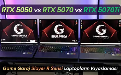 RTX 5050 vs RTX 5070 vs RTX 5070Ti Laptop Kıyaslaması