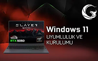 Game Garaj Slayer R9T Serisi Notebook İçin Windows Kurulumu 2025