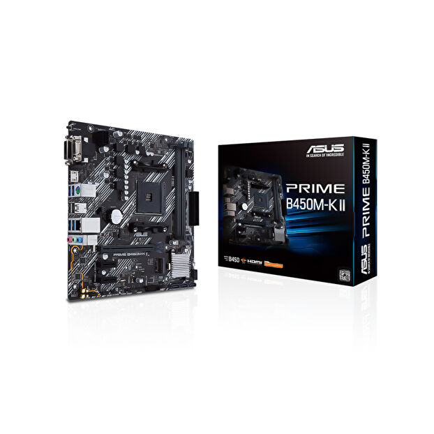 ASUS Prime B450M-K II AMD AM4 DDR4 Micro ATX