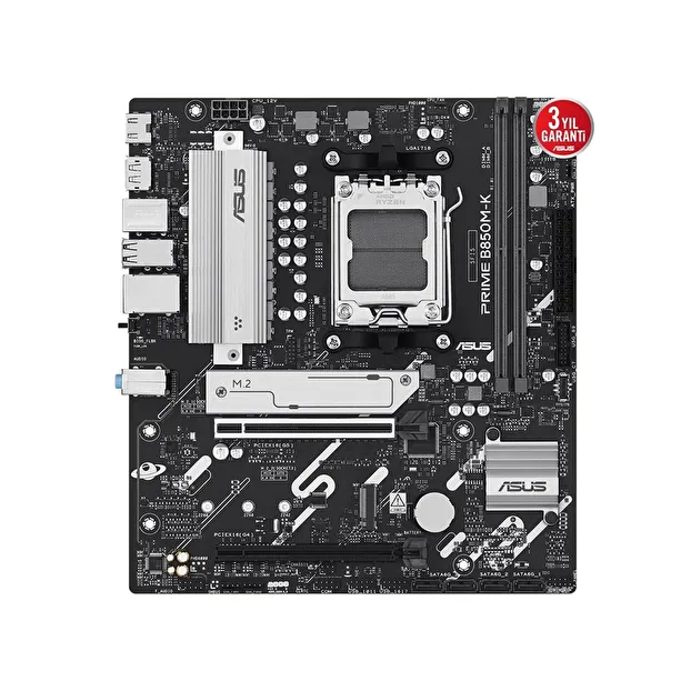ASUS PRIME B850M-K AM5 DDR5 Micro ATX Anakart