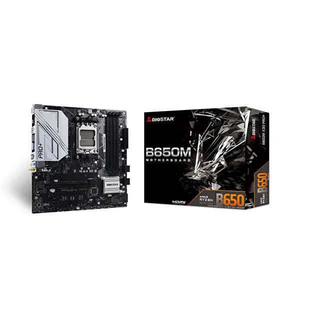 Biostar B650M X3D PRO+ AM5 DDR5 Micro ATX Anakart
