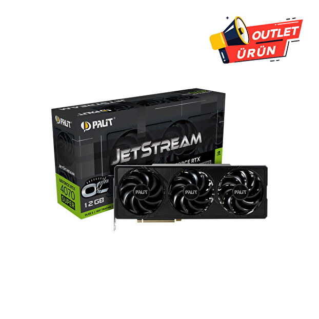 Palit RTX4070 SUPER Jetstream OC 12GB 192Bit GDDR6X Ekran Kartı