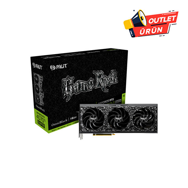 Palit RTX4070Ti Super GAMEROCK OmniBlack 16GB 256bit GDDR6X Ekran Kartı