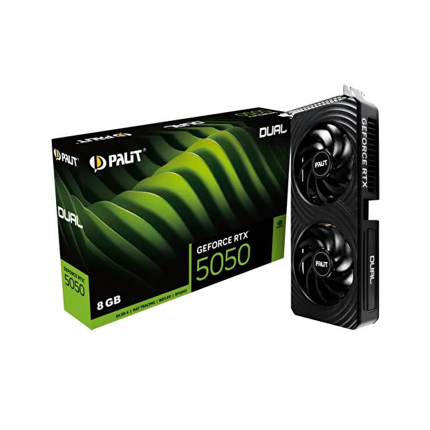 Palit RTX5050 DUAL 8GB 128Bit GDDR6 DLSS 4 Ekran Kartı