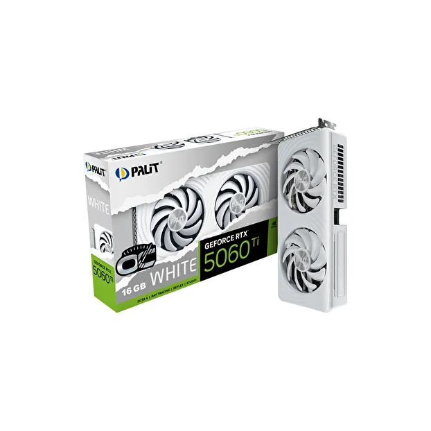 Palit RTX5060Ti 16GB OC White 128Bit GDDR7 Ekran Kartı