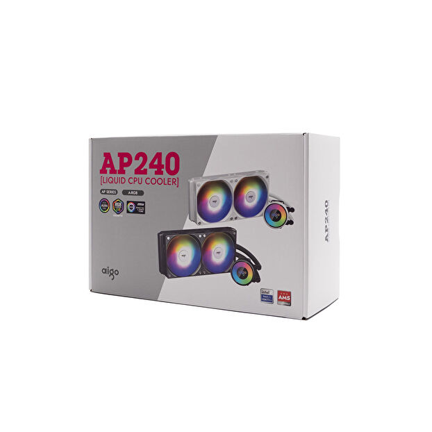 AIGO AP240 ARGB 240mm Siyah Sıvı Soğutucu