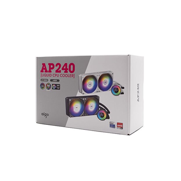 AIGO AP240 ARGB 240mm Beyaz Sıvı Soğutucu