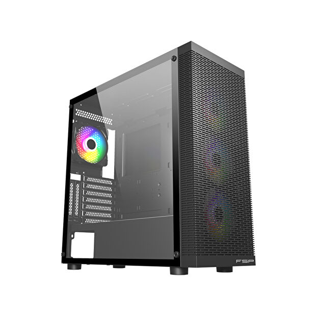 FSP CMT391M Rainbow RGB Mid Tower Kasa PSU YOK