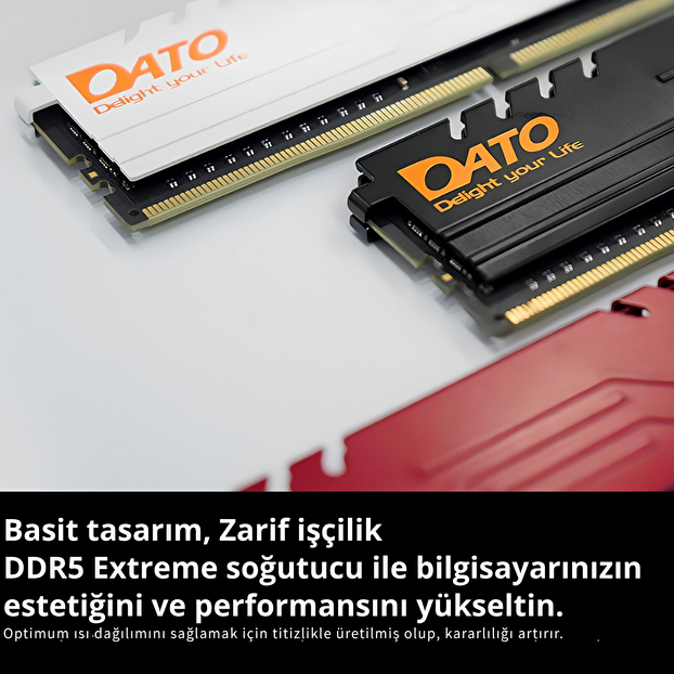 DATO 16GB 6000Mhz PC DDR5 CL38 Soğutuculu Bulk